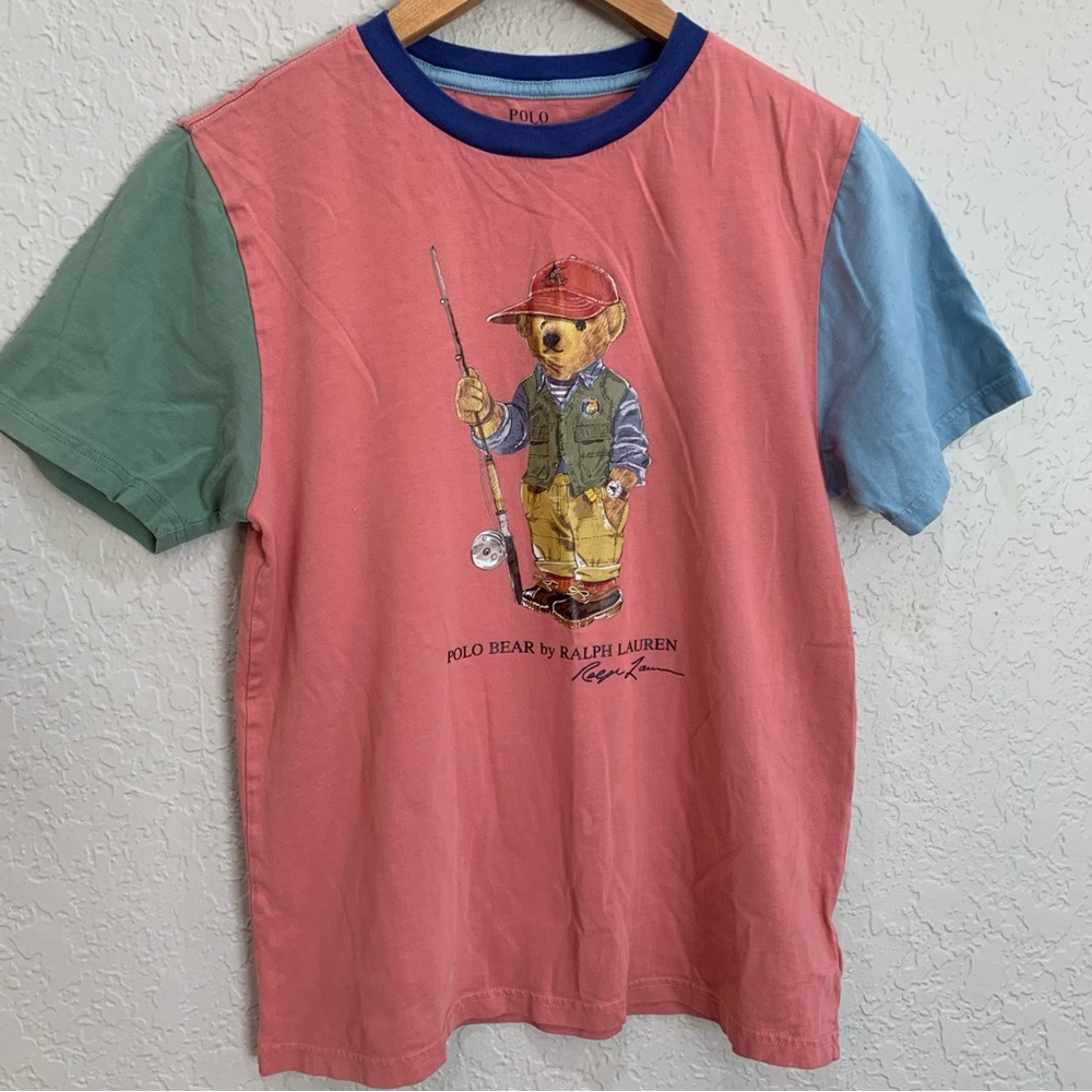 Polo Ralph Lauren T Shirt Youth Large Polo Bear Boys Short Sleeve (14/16) - Picture 3 of 8